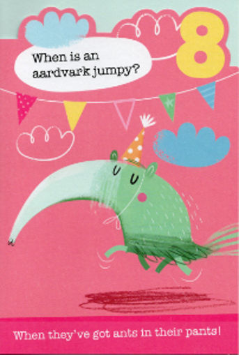 Picture of 8 BIRTHDAY CARD ANTS IN THEIR PANTS